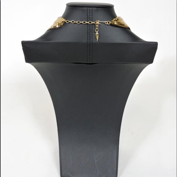 Vintage Whiting & Davis 1970’s gold mesh cowl necklace 20” - Picture 4 of 10